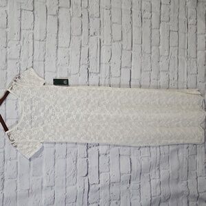 Wild Fable White Lace Maxi Dress